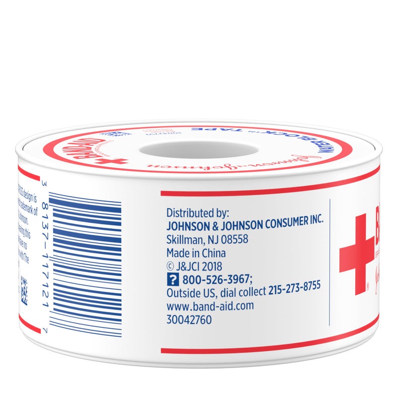 Band-Aid Brand First Aid Water Block 100% Waterproof Self-Adhesive Tape Roll for Durable Wound Care to Firmly Secure Bandages, 1 in by 10 yd - Image 4